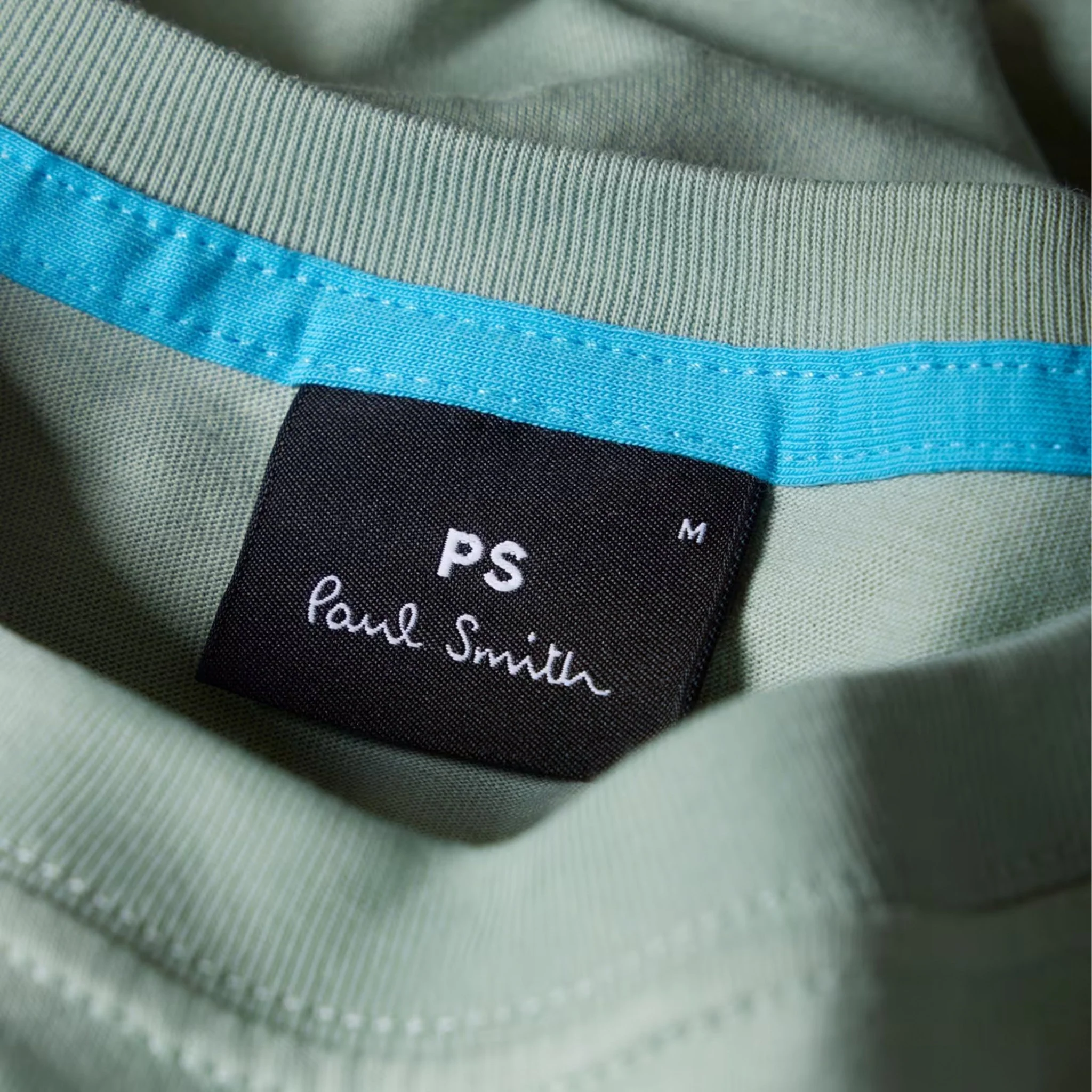 Paul Smith Organic Cotton Zebra T-Shirt Sage Green - Image 3