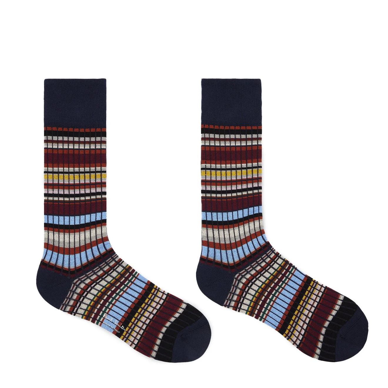 Paul Smith Rib Signature Socks Navy Blue - Image 2