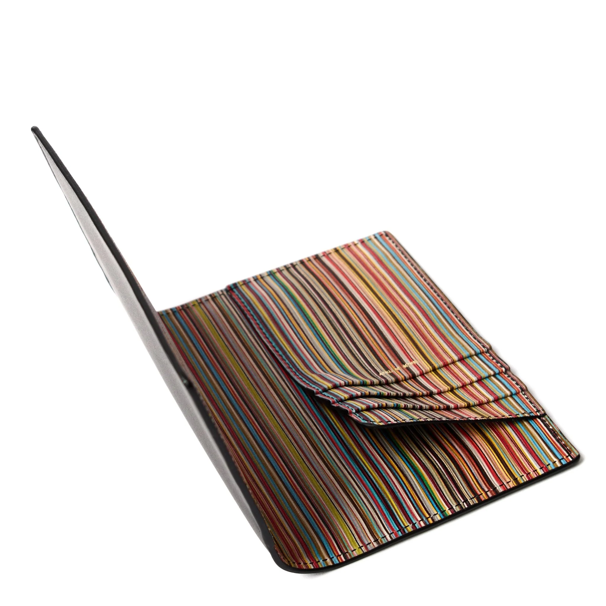 Paul Smith Signature Stripe Passport Cover Black - Image 2