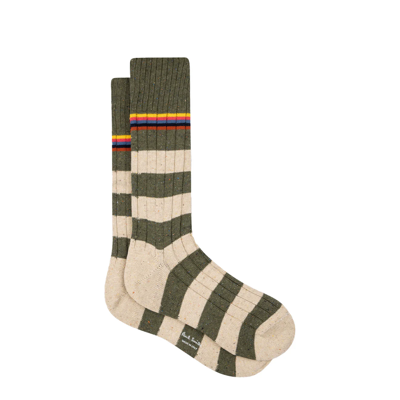 Paul Smith Stripe Ribbed Socks Three Pack Multi - Image 5