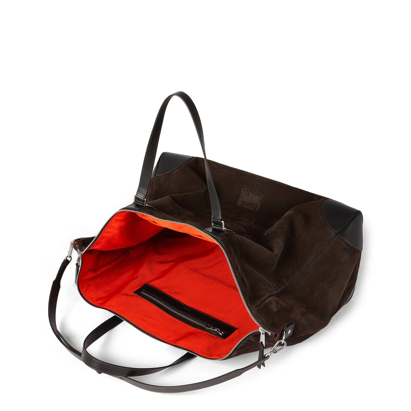Paul Smith Suede Duffle Holdall Brown - Image 2