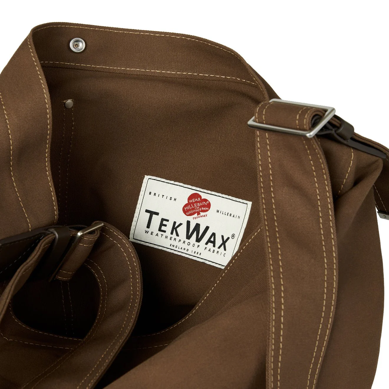 Paul Smith TekWax Cotton Adjustable Tote Bag Khaki - Image 4