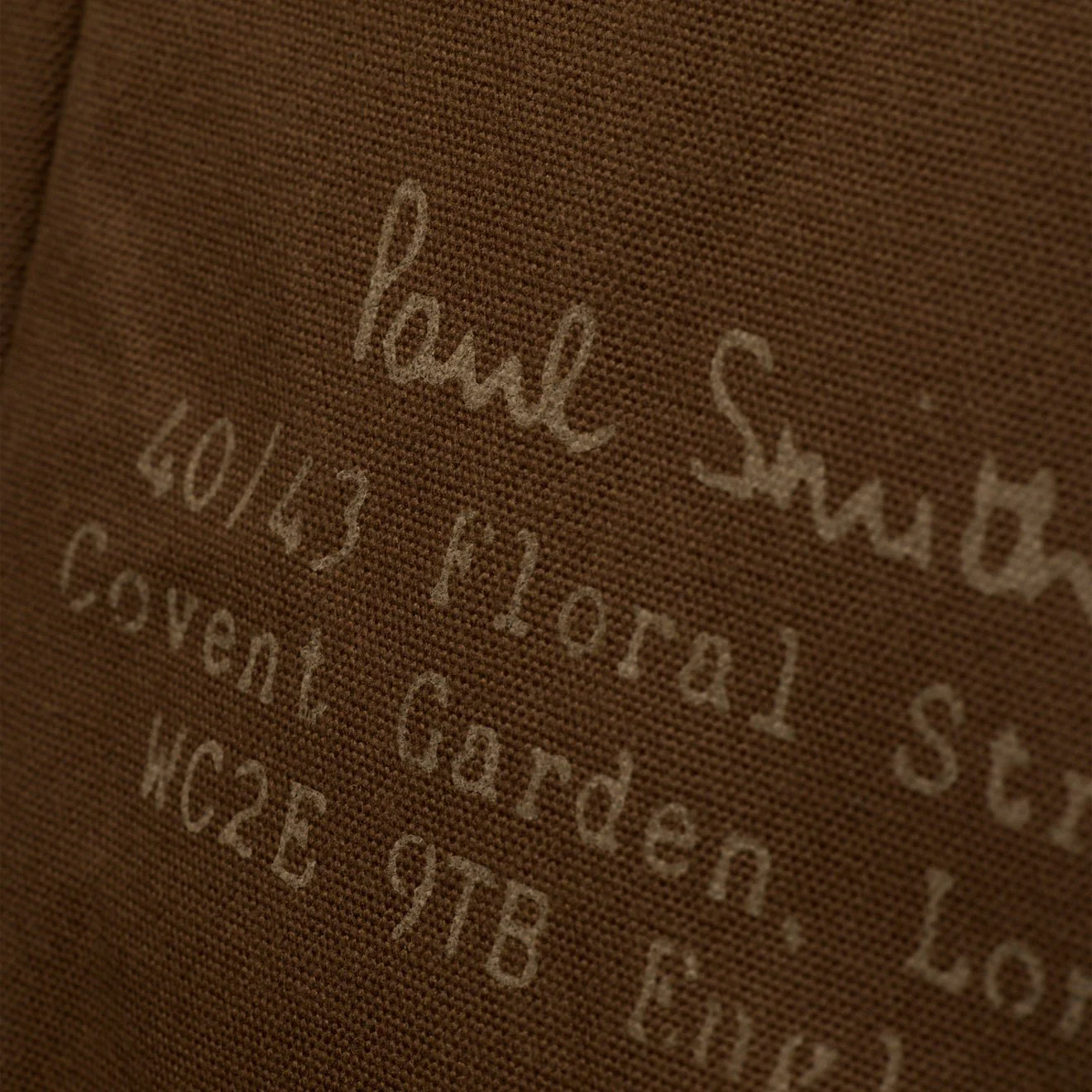 Paul Smith TekWax Cotton Adjustable Tote Bag Khaki - Image 7