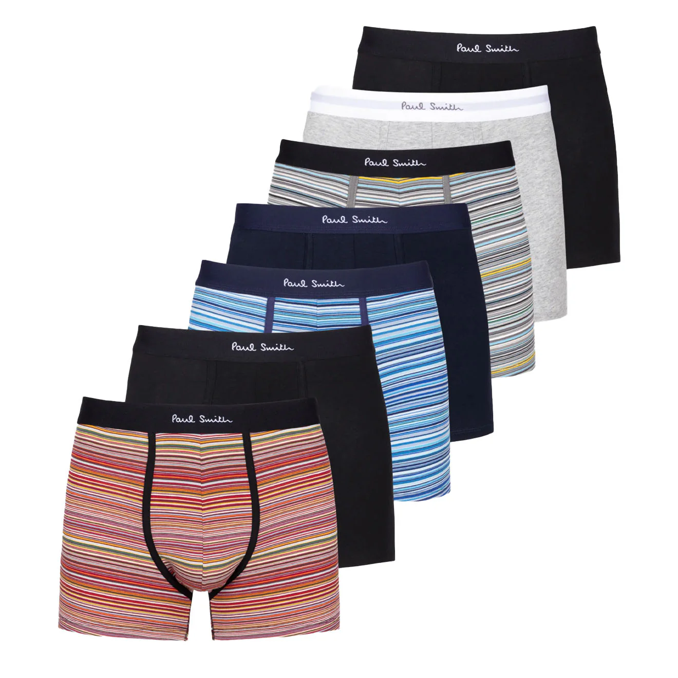 Paul Smith Trunk 7 Pack Mix Sign Multi
