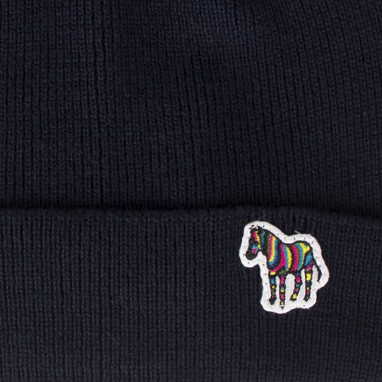 Paul Smith Zebra Beanie Navy - Image 3