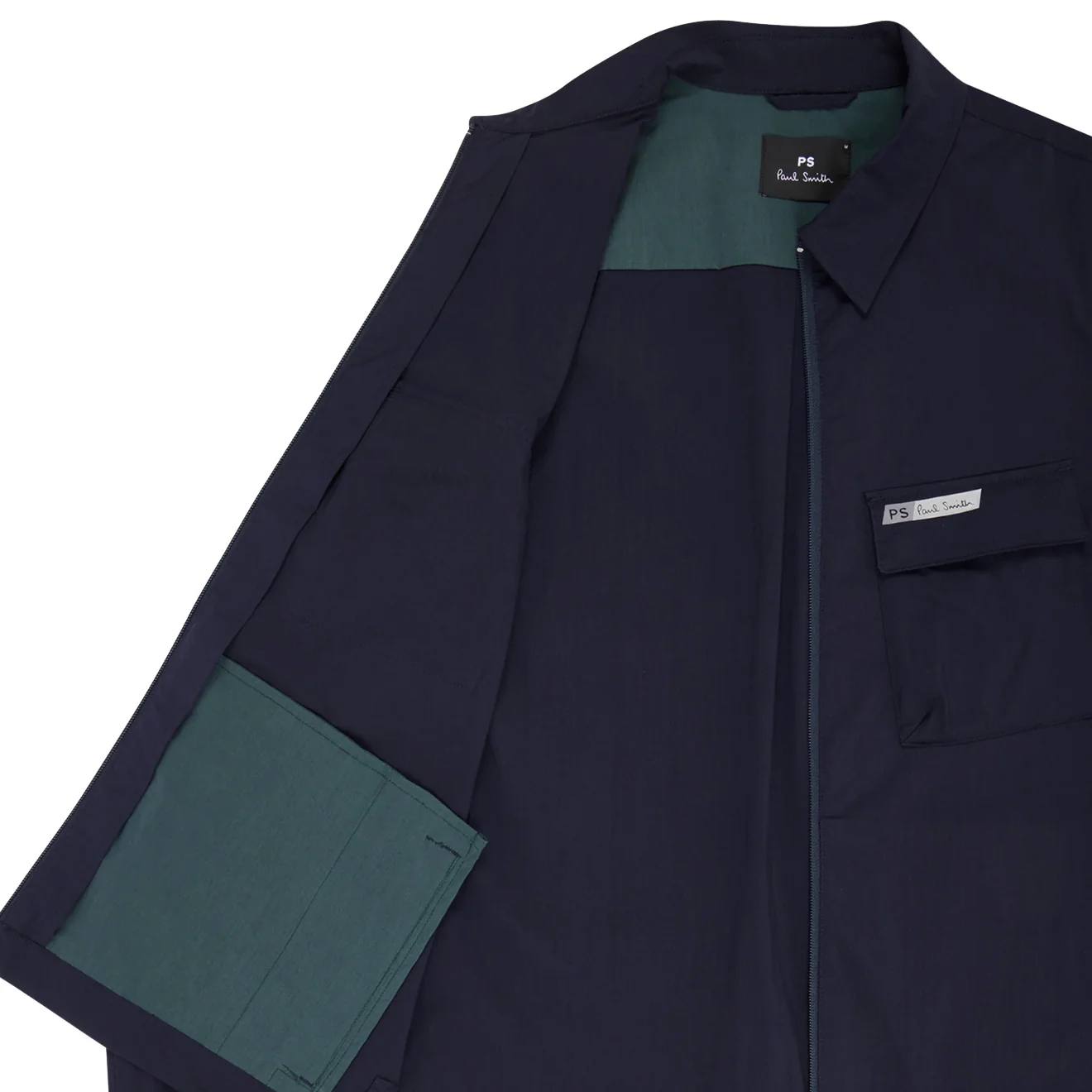 Paul Smith Zip Overshirt Very Dark Navy - Image 2