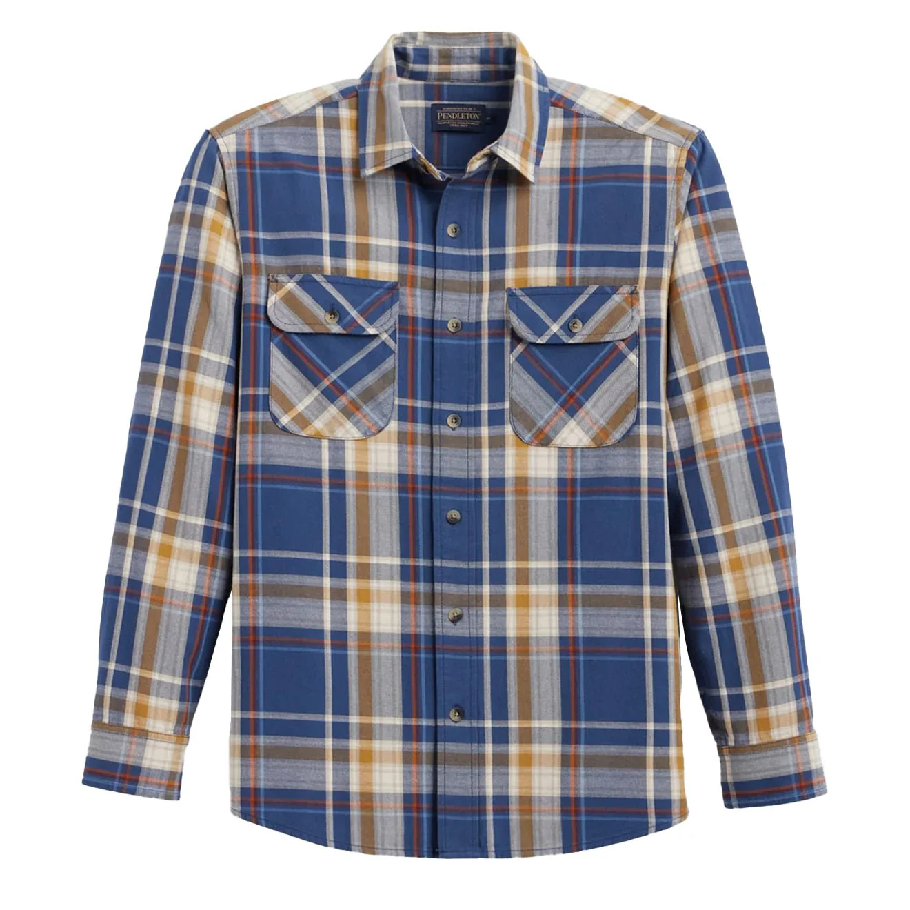 Pendleton Beach Shack Shirt Navy Multi Plaid