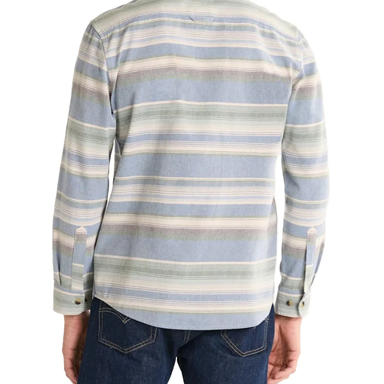 Pendleton Beach Shack Shirt Navy Stripe - Image 4
