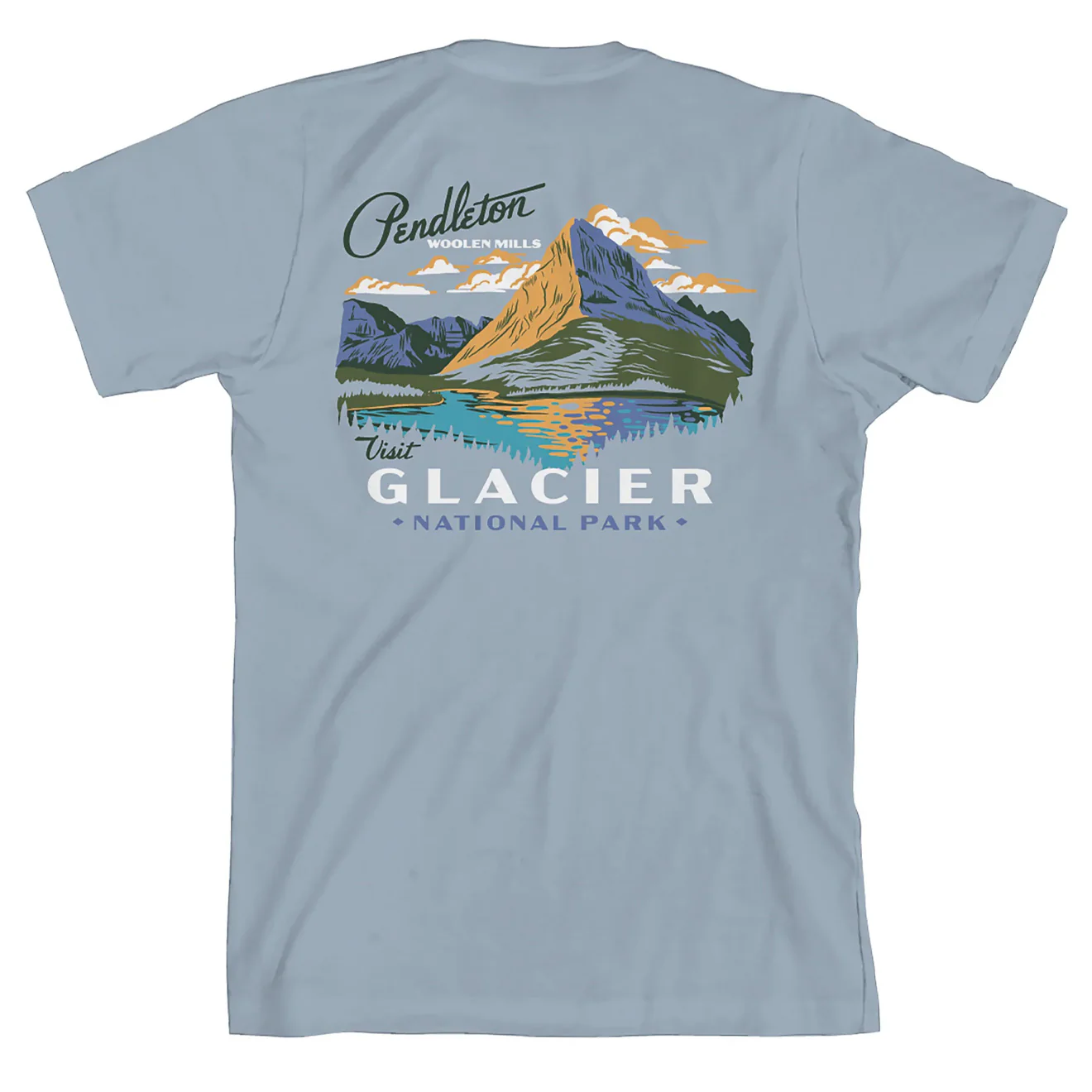 Pendleton Glacier Graphic Tee Stonewash Denim / White - Image 2