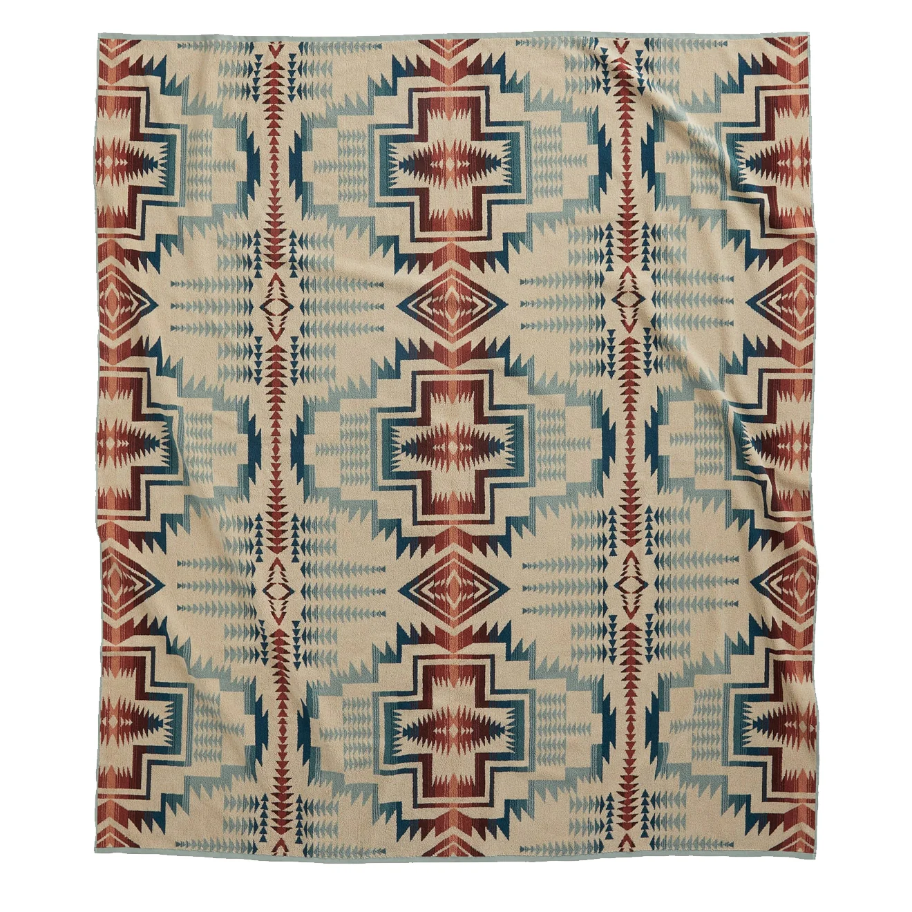 Pendleton Jacquard Towel For Two Silver Blue Harding Star - Image 2