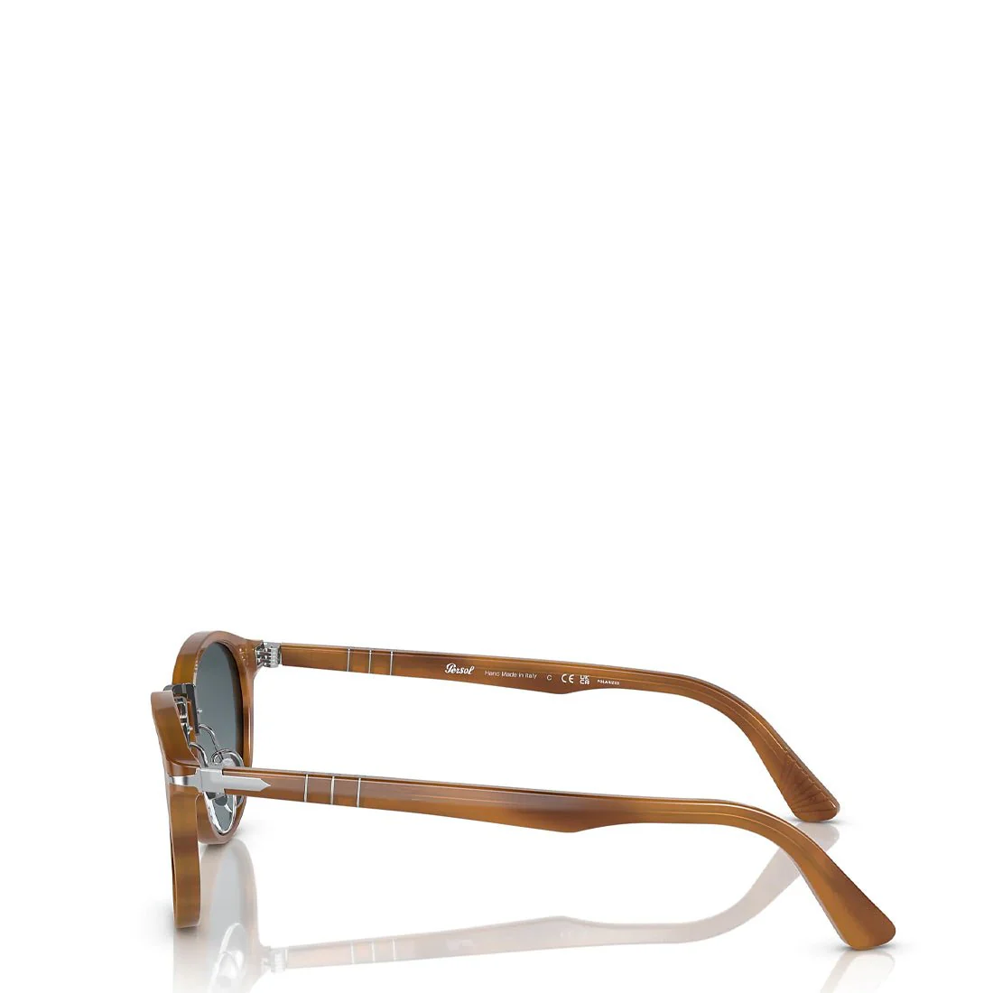 Persol 0PO3108S 960/S3 49 Sunglasses Striped Brown / Blue - Image 3