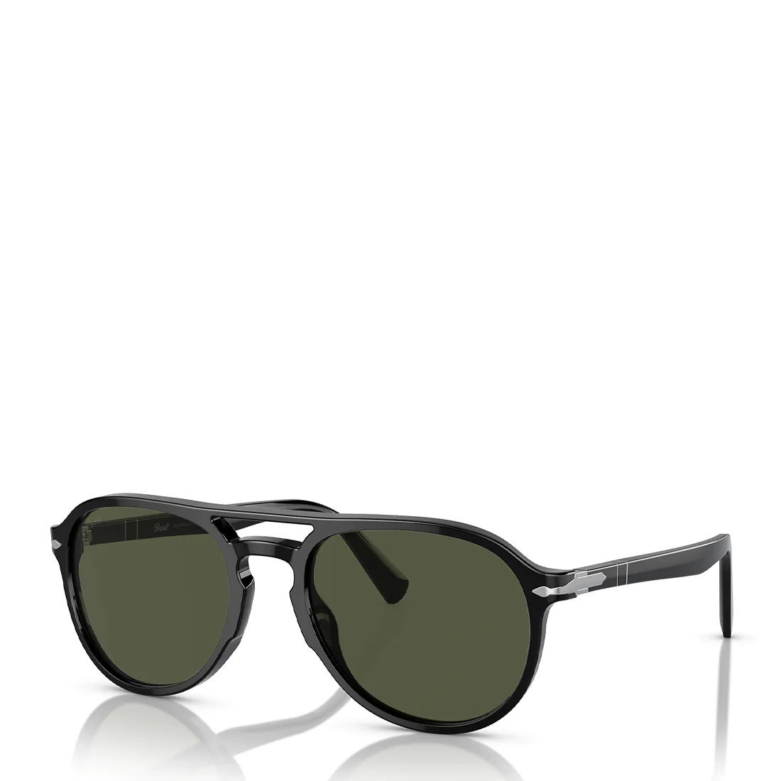 Persol 0PO3235S 95/31 55 Sunglasses Black / Green - Image 2