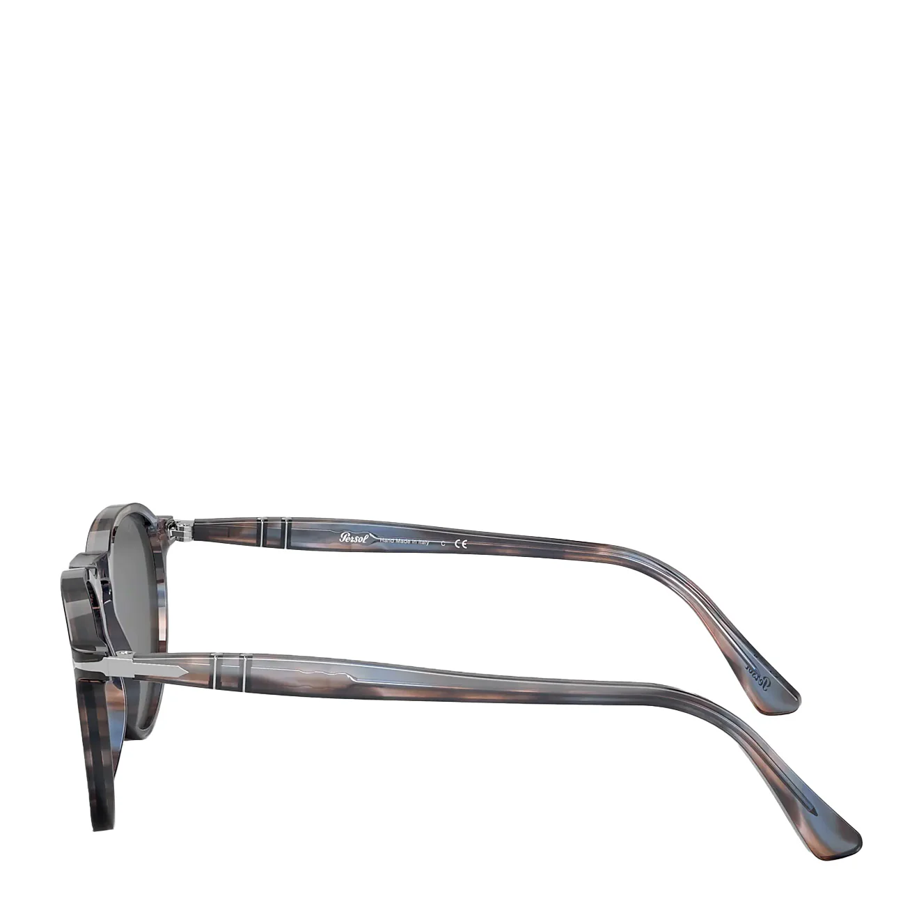 Persol 0PO3286S 51/19 Sunglasses Striped Blue / Dark Grey - Image 3