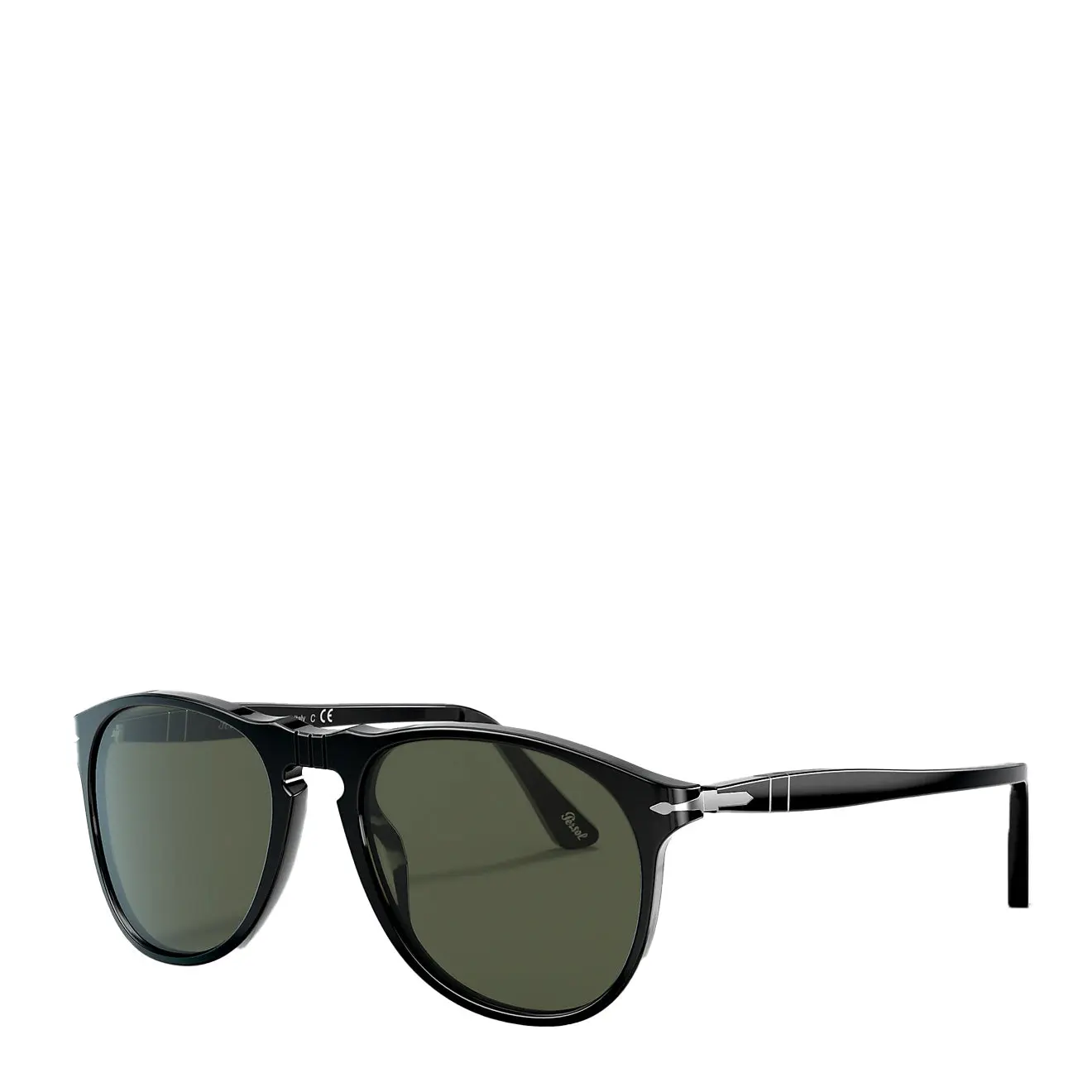 Persol 0PO9649S 95/31 55 Sunglasses Black / Green - Image 2
