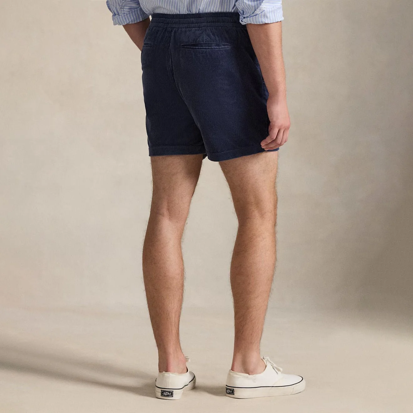Polo Ralph Lauren 15 cm Polo Prepster Corduroy Shorts Boston Navy - Image 4