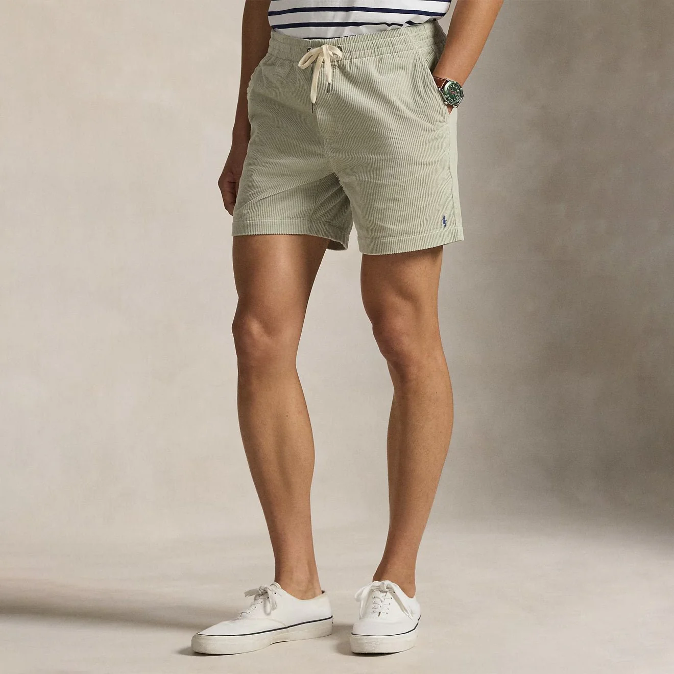 Polo Ralph Lauren 15 cm Polo Prepster Corduroy Shorts Khaki Stone - Image 3