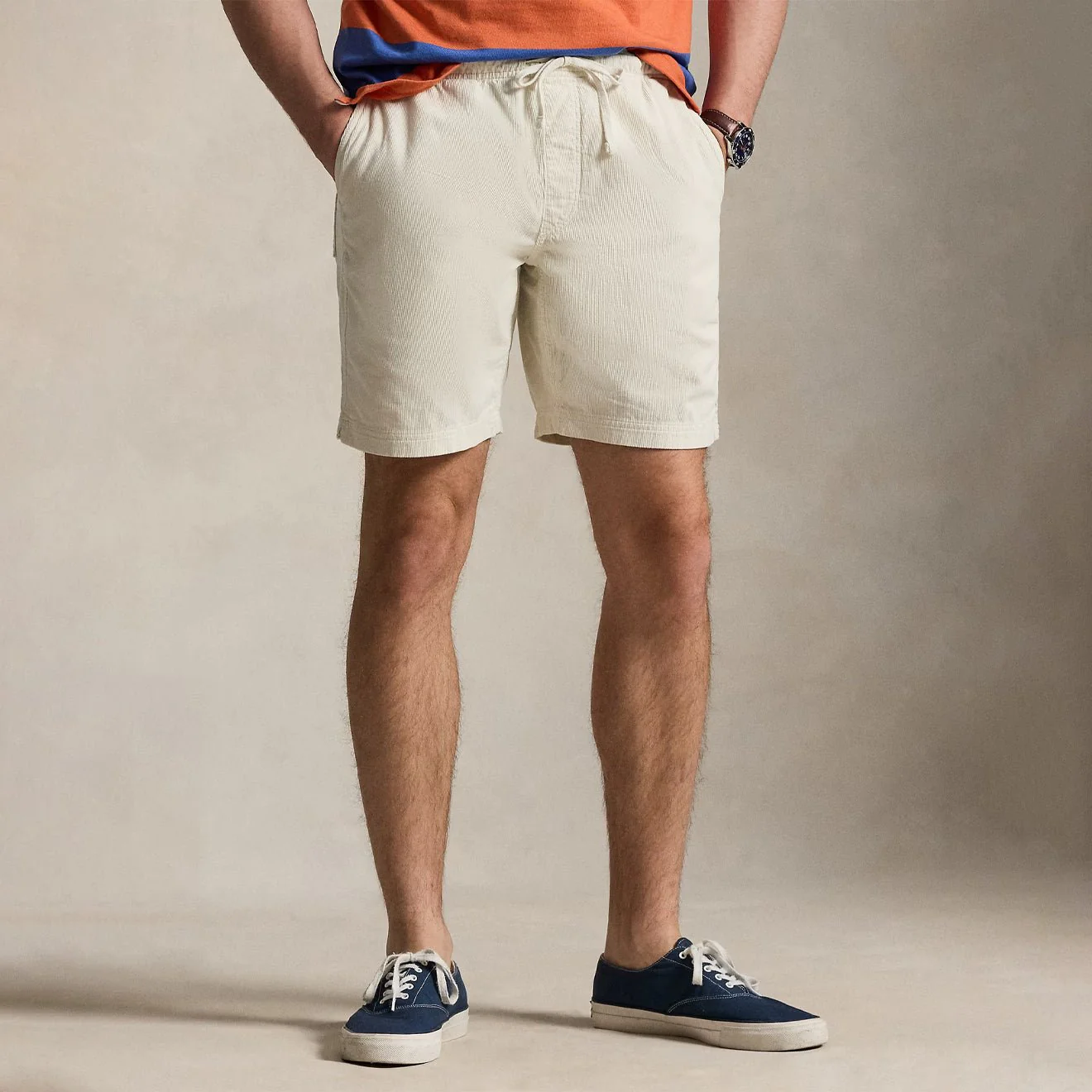 Polo Ralph Lauren 20.5 cm Classic Fit Corduroy Short Warm Cream - Image 3
