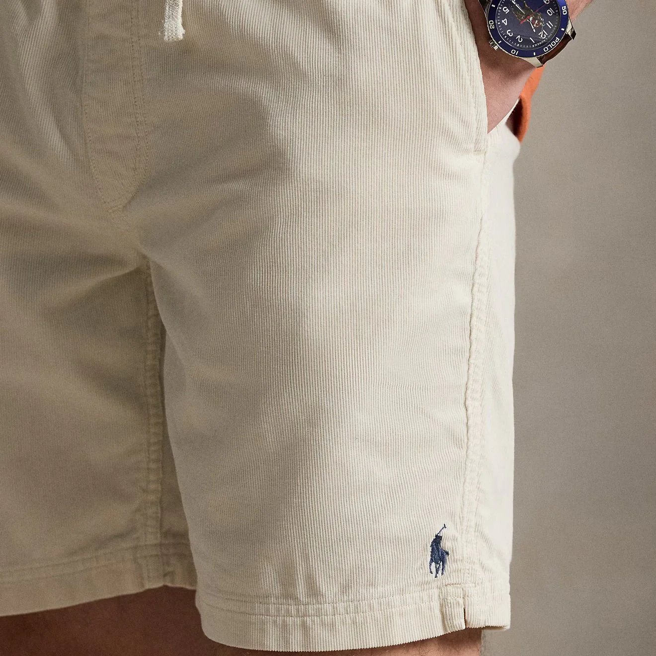 Polo Ralph Lauren 20.5 cm Classic Fit Corduroy Short Warm Cream - Image 5