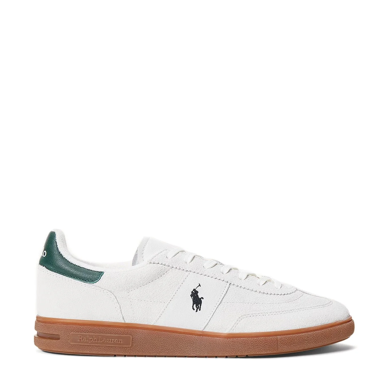 Polo Ralph Lauren Bedford Suede Trainer Bianco / College Green