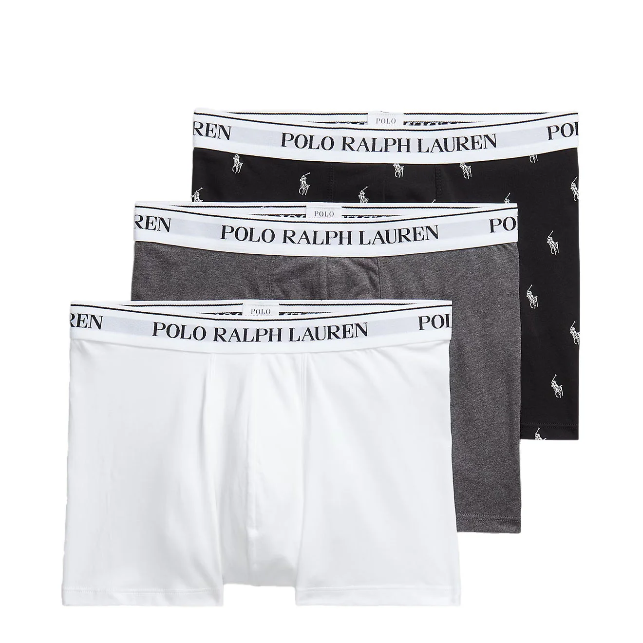 Polo Ralph Lauren Classic Trunk 3-Pack White / Barclay Heather / Black