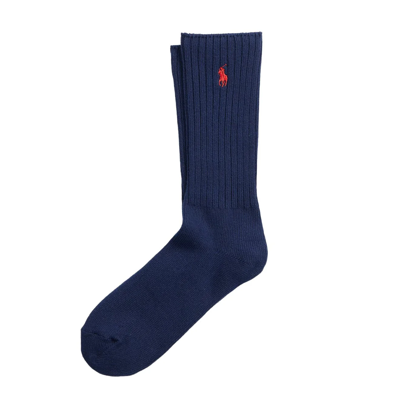 Polo Ralph Lauren Cotton Blend Crew Socks Navy Red PP