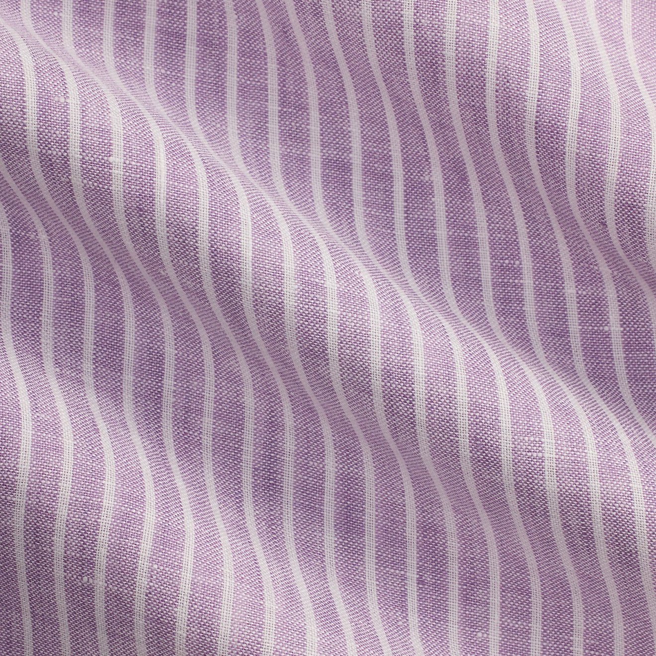 Polo Ralph Lauren Custom Fit Linen Shirt Lavender White - Image 4