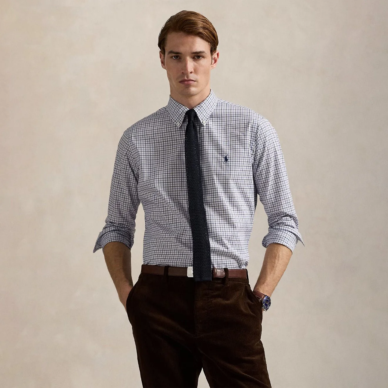 Polo Ralph Lauren Custom Fit Plaid Twill Shirt Nevis Blue / Multi - Image 2