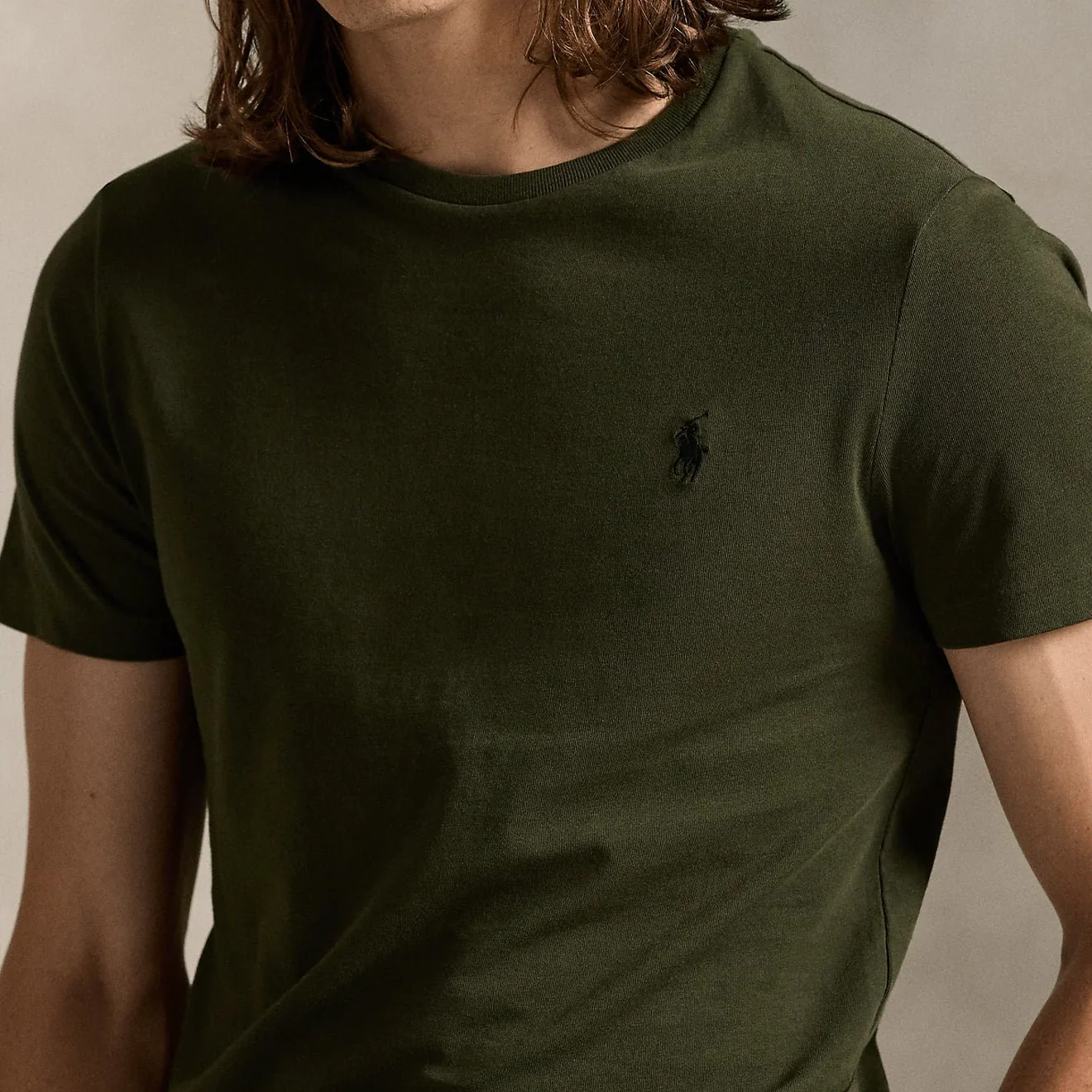Polo Ralph Lauren Custom Slim Fit T-Shirt Company Olive - Image 4