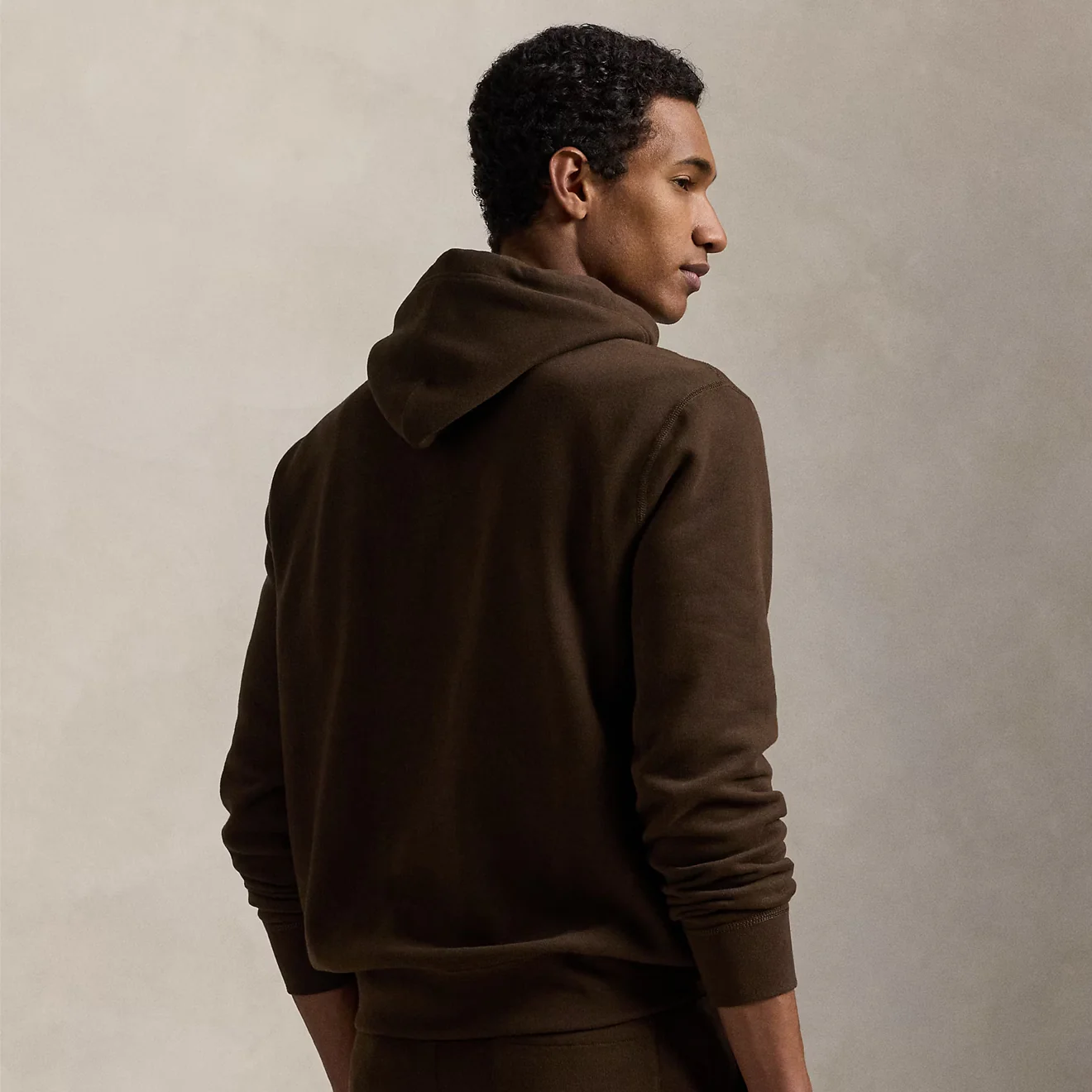 Polo Ralph Lauren Fleece Hooded Sweat Nutmeg Brown - Image 3