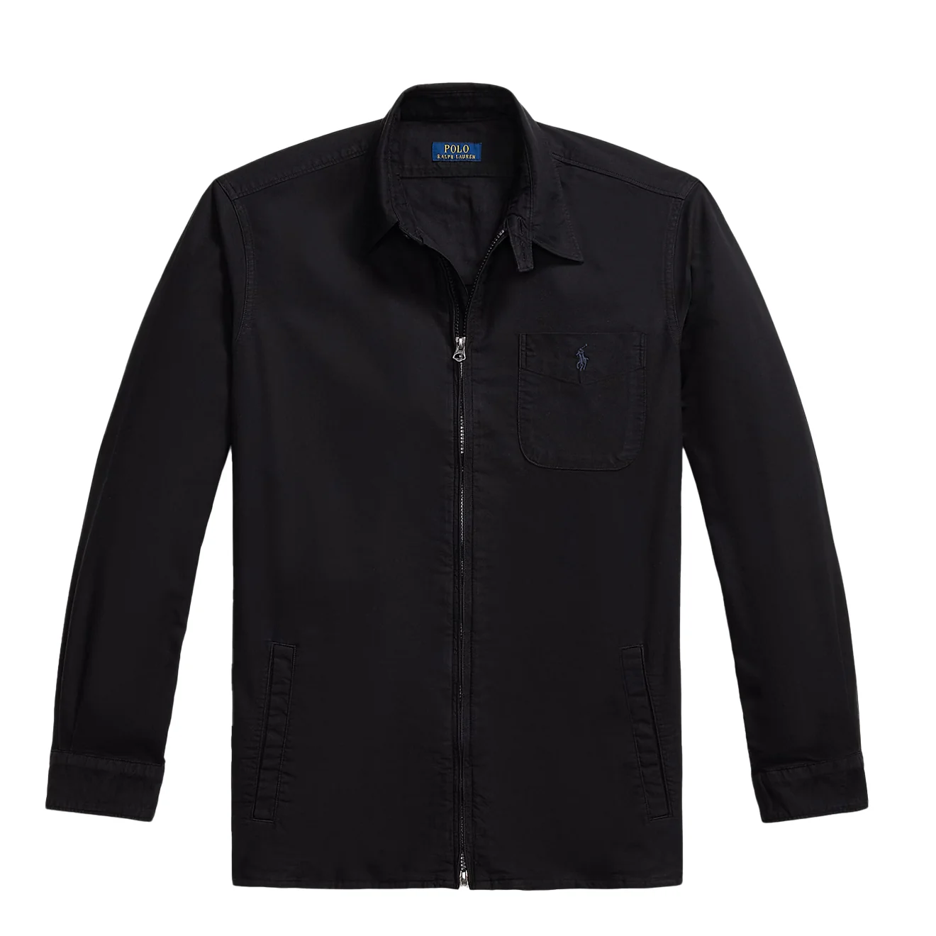 Polo Ralph Lauren Garment-Dyed Oxford Overshirt Polo Black