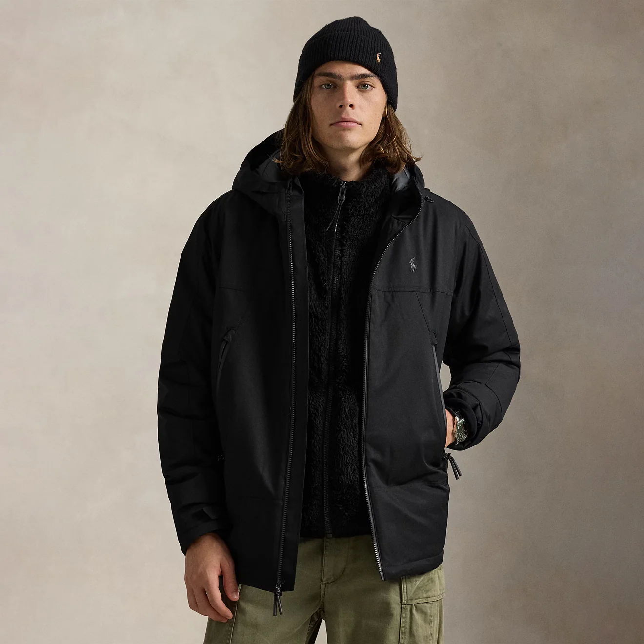 Polo Ralph Lauren Insulated Hooded Jacket Polo Black - Image 2