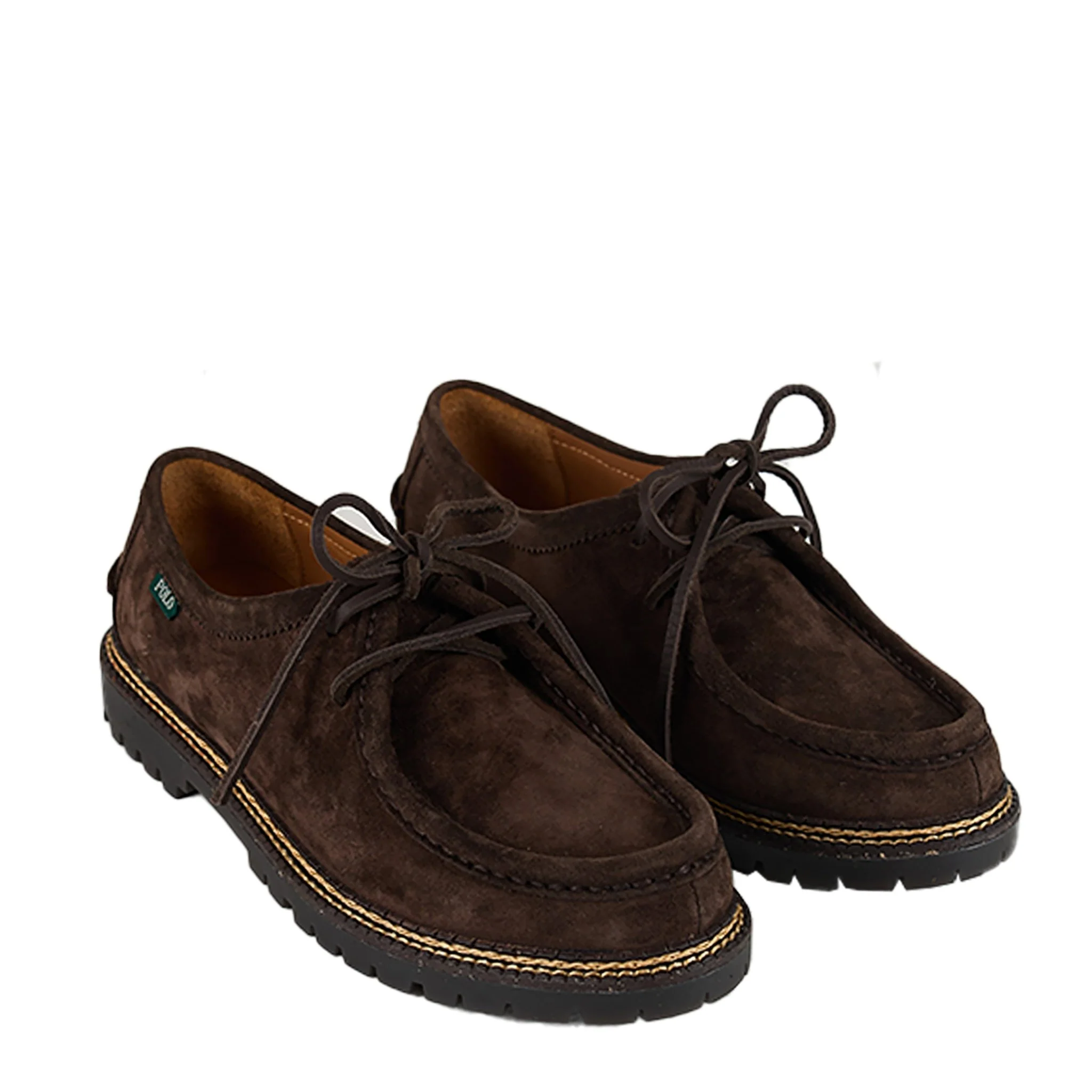 Polo Ralph Lauren Jett Lug-Sole Suede Moc-Toe Shoe Dark Brown - Image 2