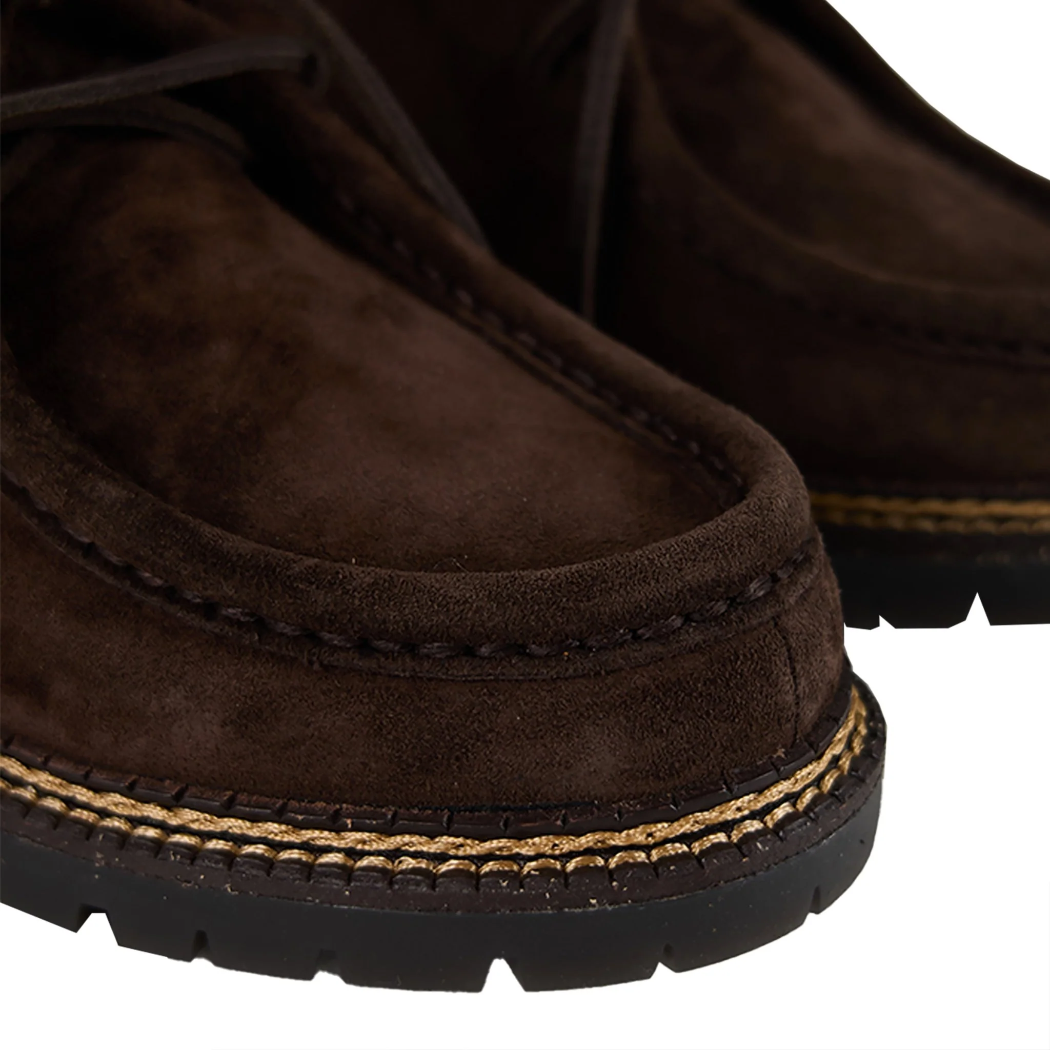 Polo Ralph Lauren Jett Lug-Sole Suede Moc-Toe Shoe Dark Brown - Image 4
