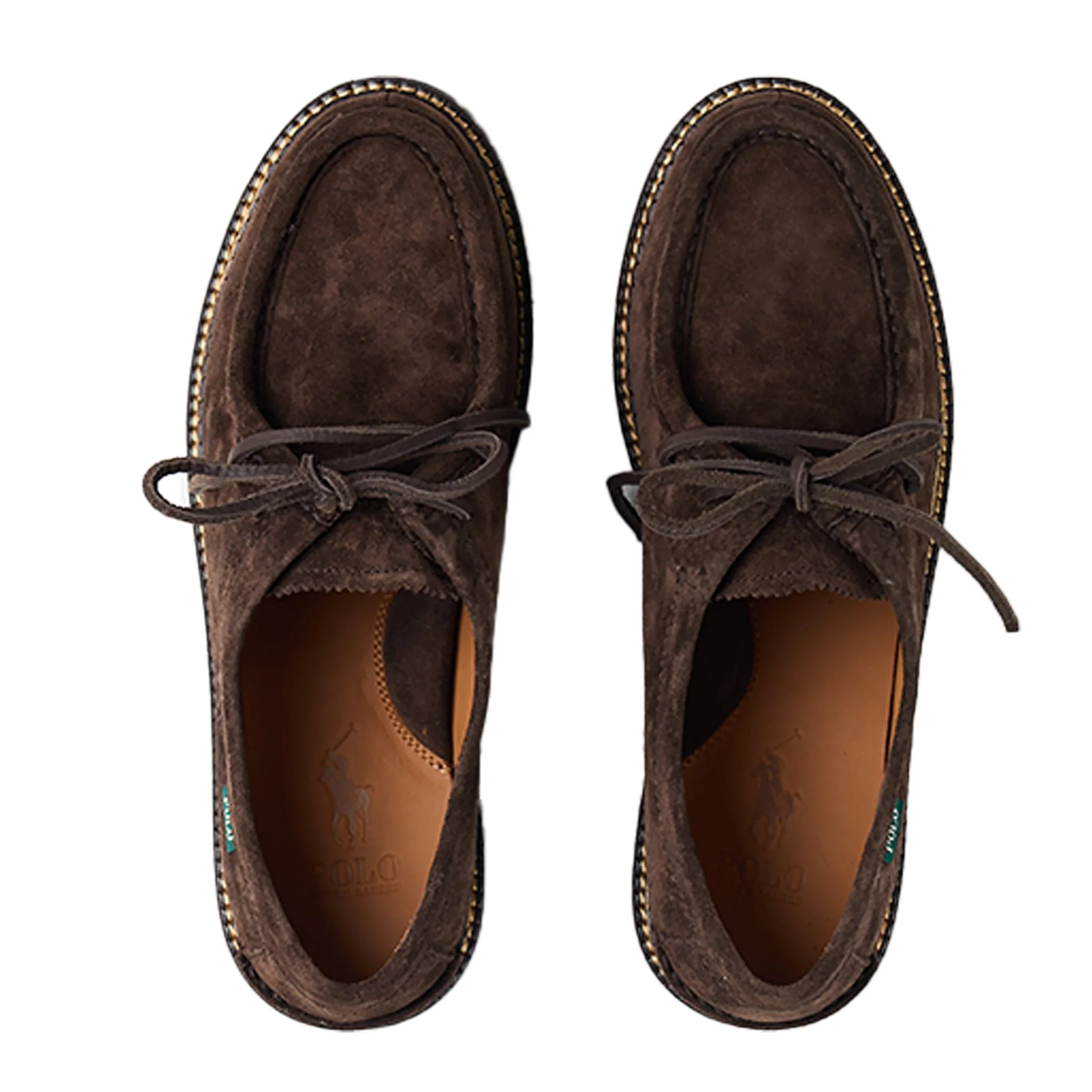 Polo Ralph Lauren Jett Lug-Sole Suede Moc-Toe Shoe Dark Brown - Image 5