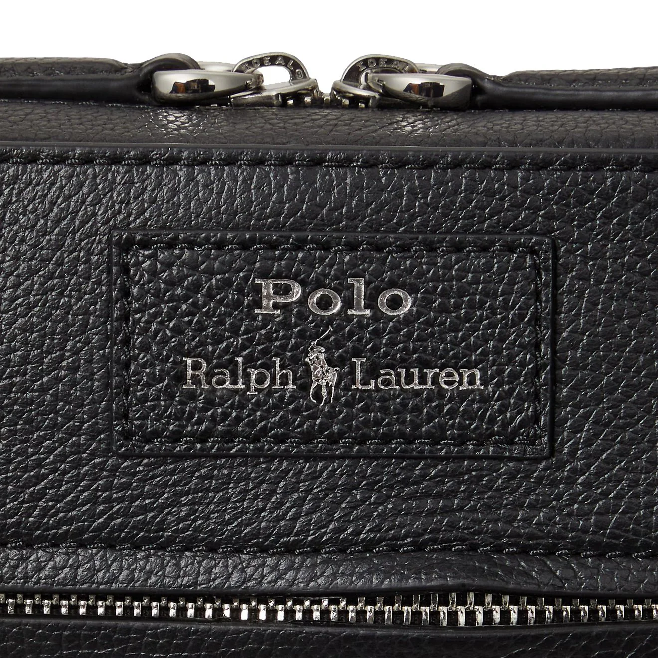 Polo Ralph Lauren Pebbled Leather Crossbody Bag Black - Image 3