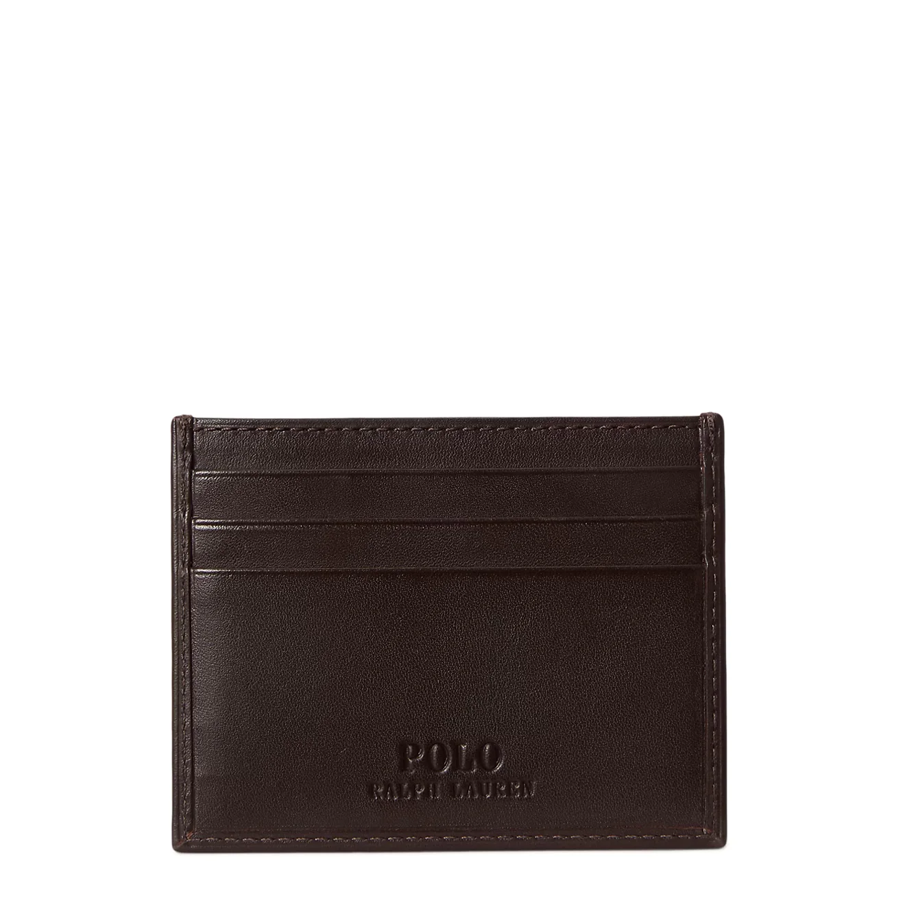 Polo Ralph Lauren Polo Bear Leather Card Case Dark Brown - Image 2