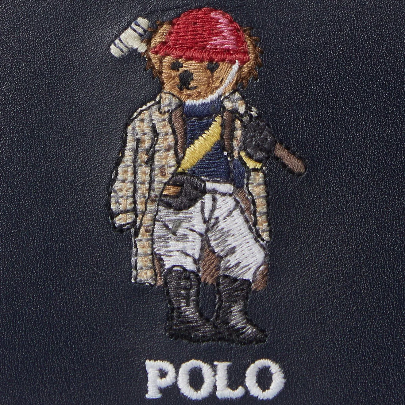 Polo Ralph Lauren Polo Bear Leather Card Case Newport Navy - Image 3