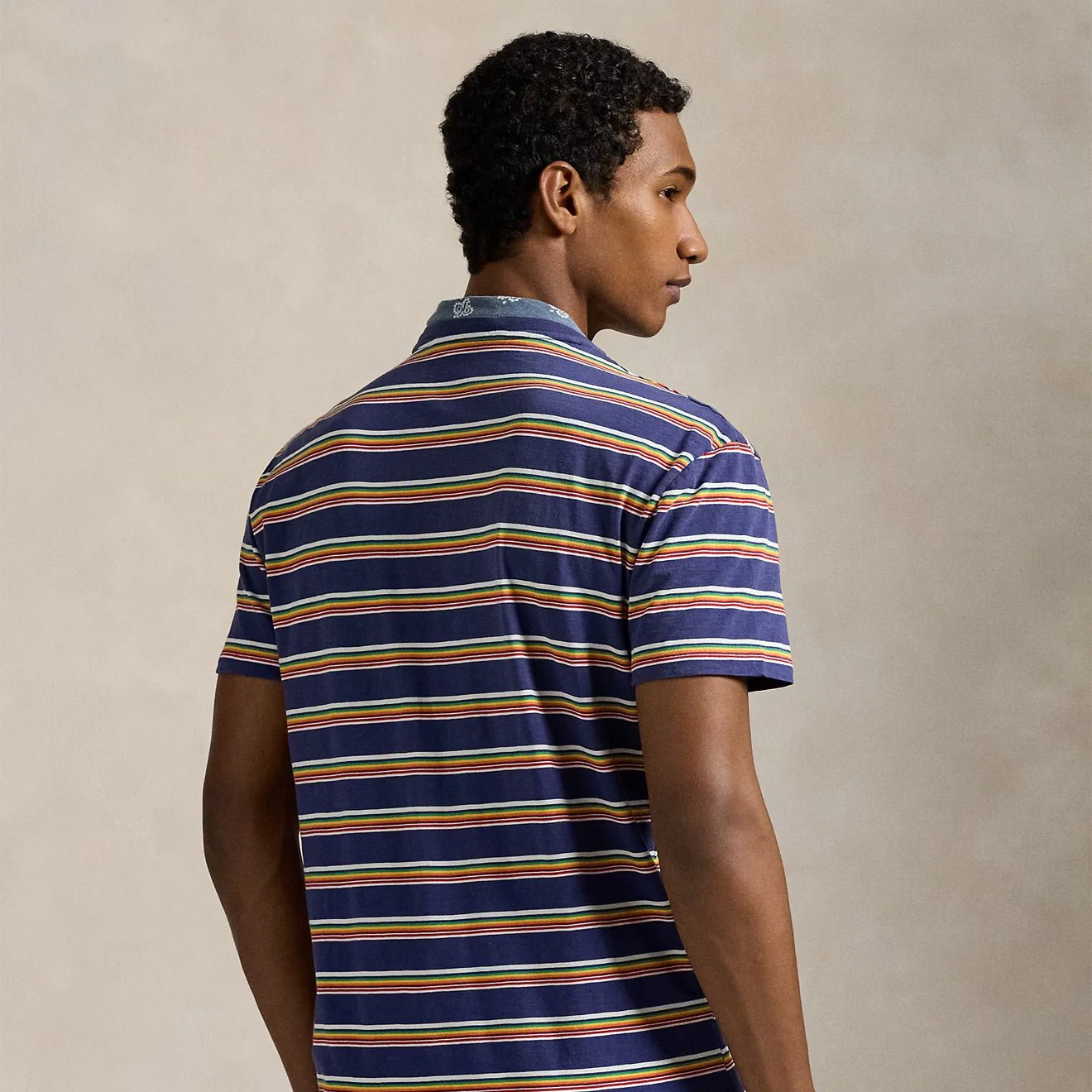 Polo Ralph Lauren Short Sleeve T Shirt Classic New Classic Navy Multi - Image 3