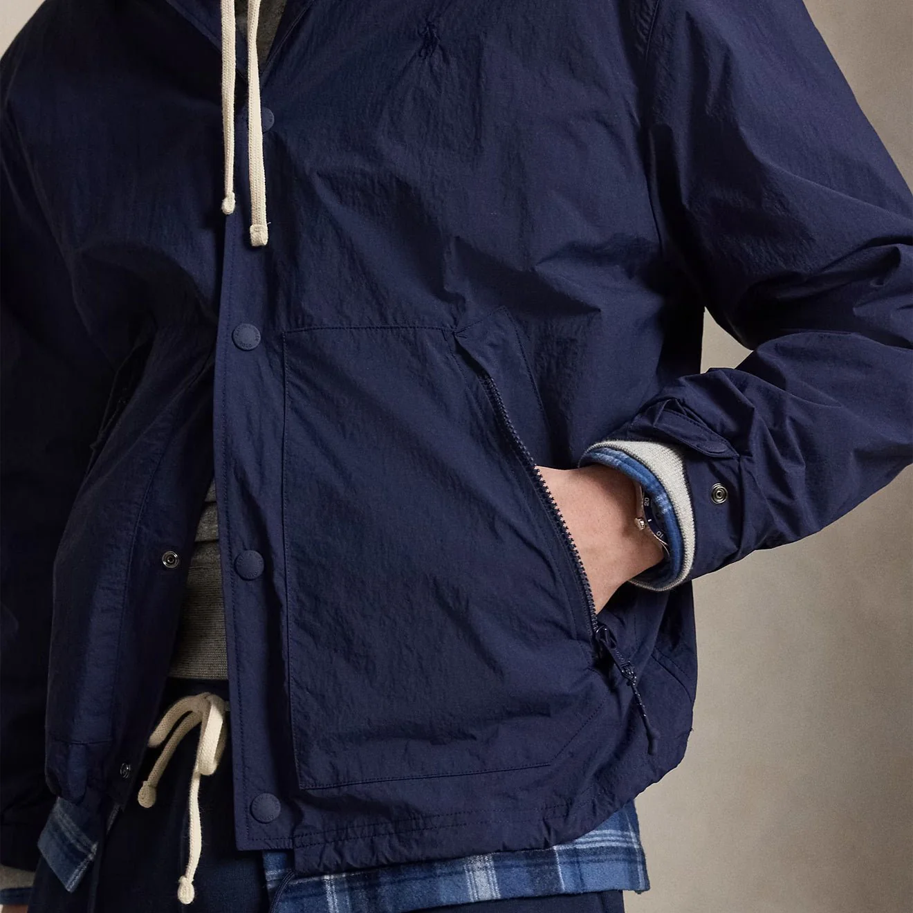 Polo Ralph Lauren The Hayford Coach Jacket Newport Navy - Image 5