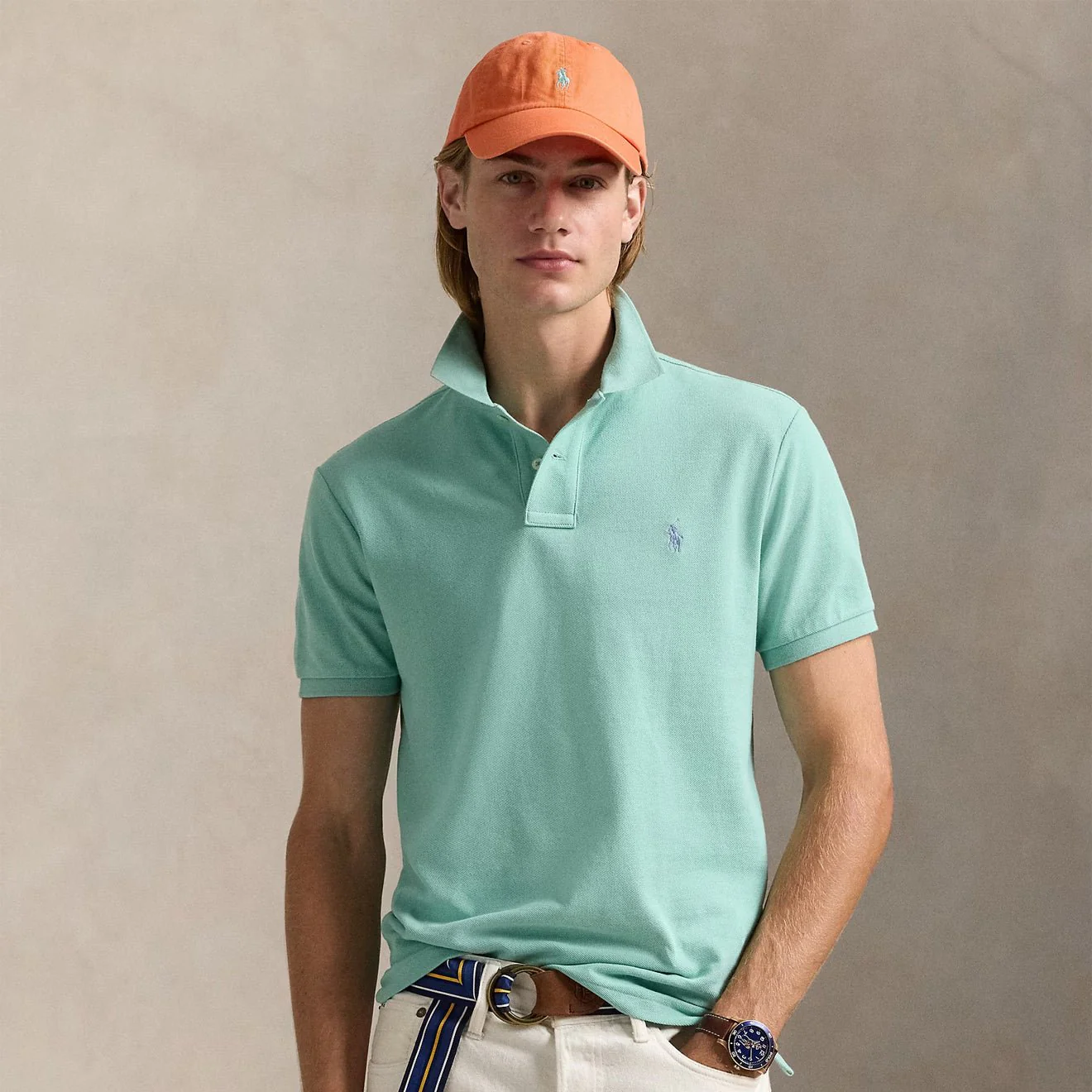 Polo Ralph Lauren The Iconic Mesh Polo Shirt CELADON - Image 2