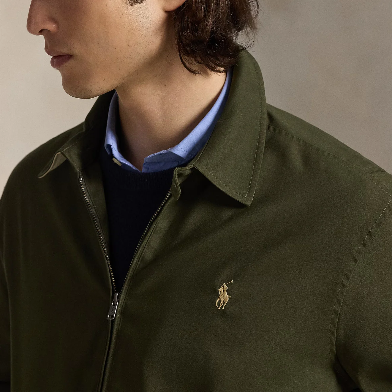 Polo Ralph Lauren Twill Bi-Swing Jacket Company Olive - Image 4