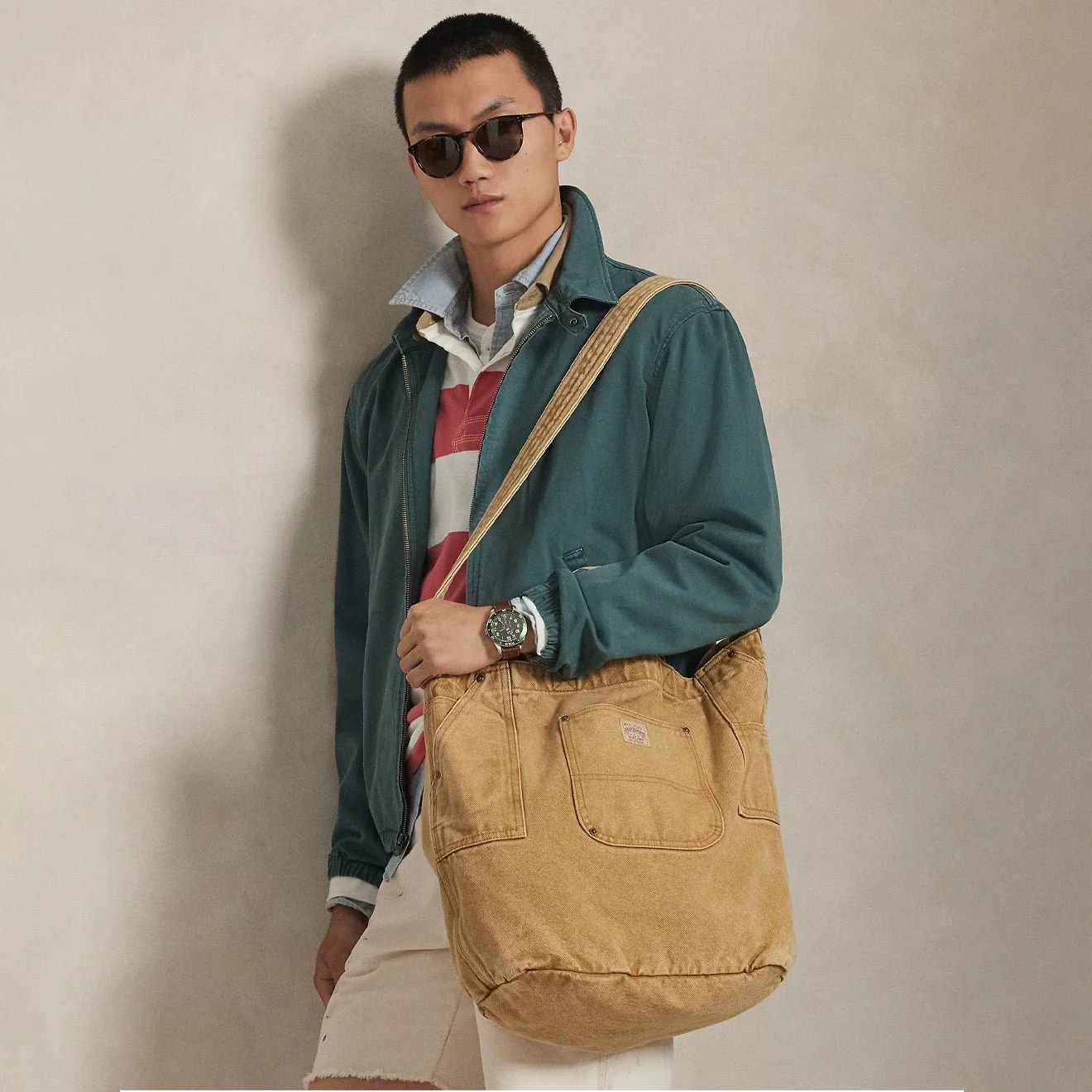 Polo Ralph Lauren Workwear Tote Large Montana Khaki - Image 6