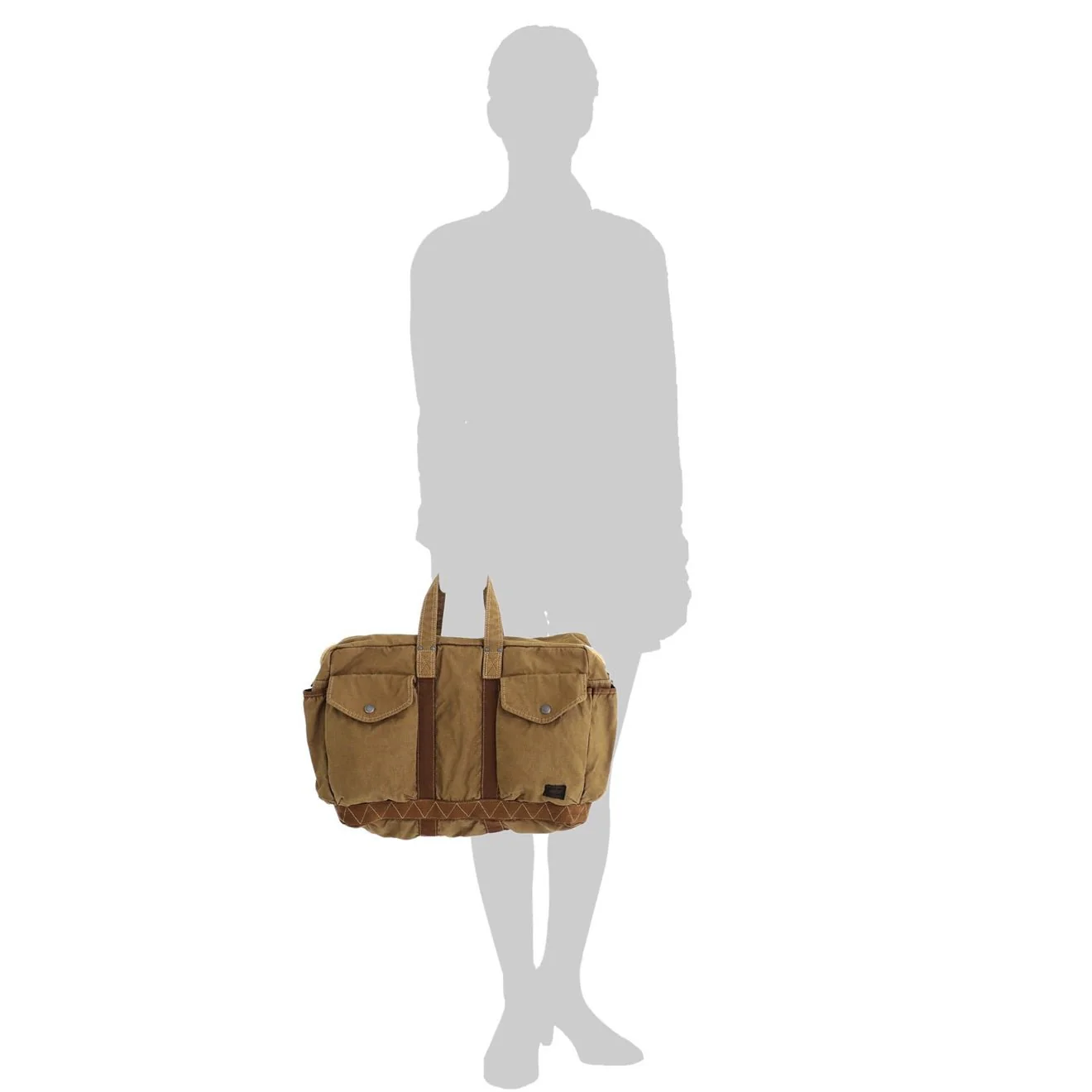 Porter-Yoshida and Co Crag 2 Way Boston Bag S Navy - Image 7