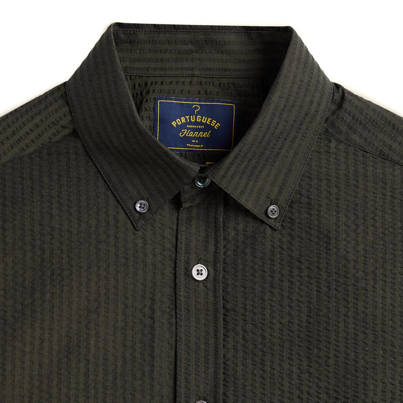 Portuguese Flannel Atlantico L/S Shirt Olive - Image 2