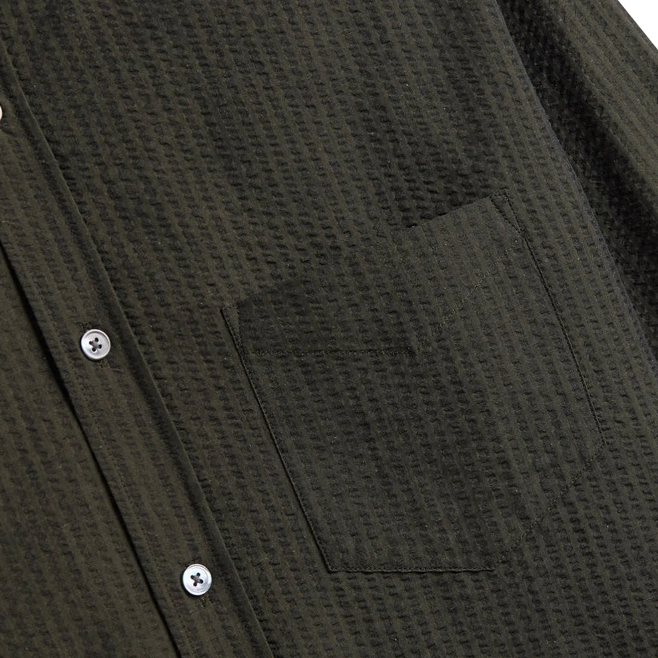 Portuguese Flannel Atlantico L/S Shirt Olive - Image 3