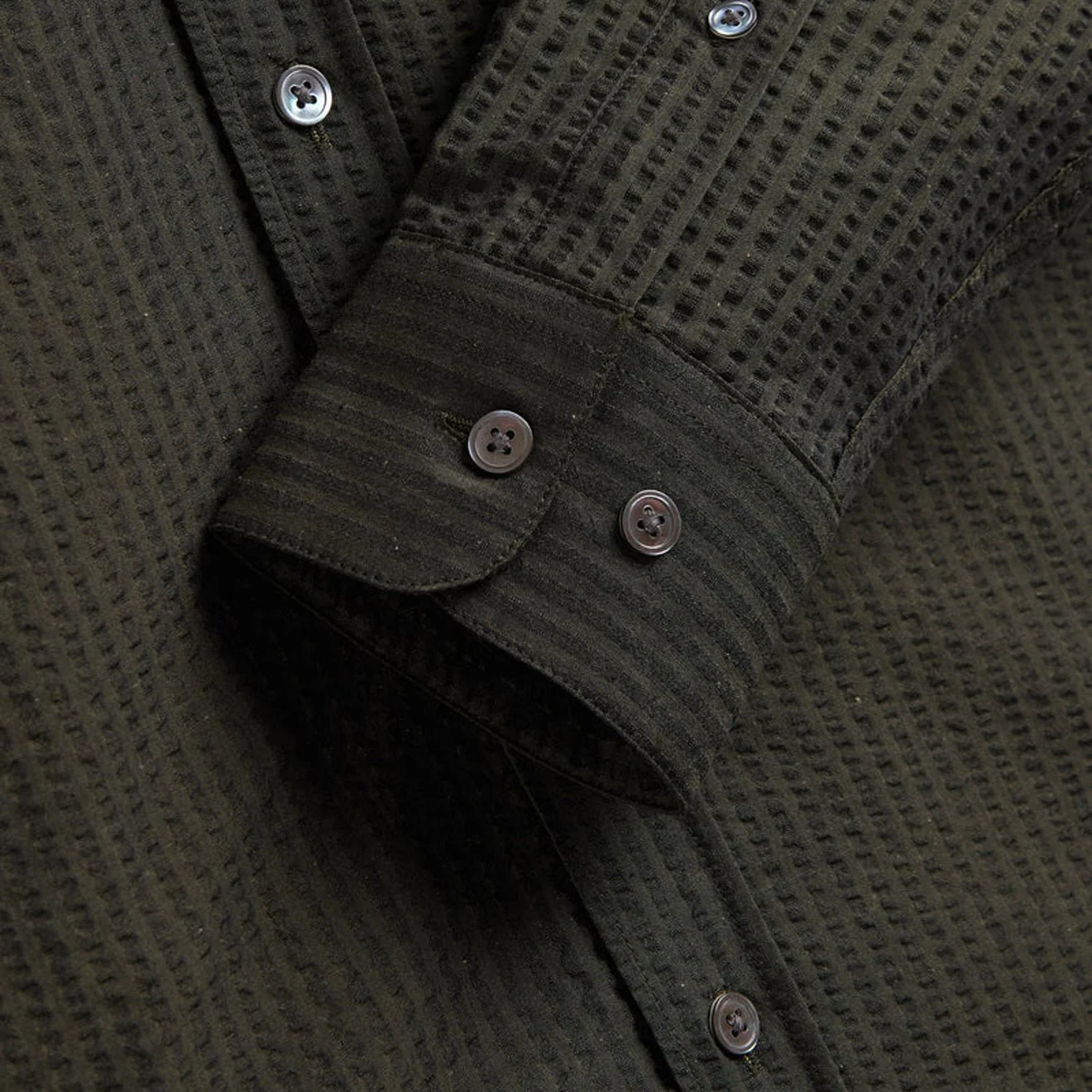 Portuguese Flannel Atlantico L/S Shirt Olive - Image 4