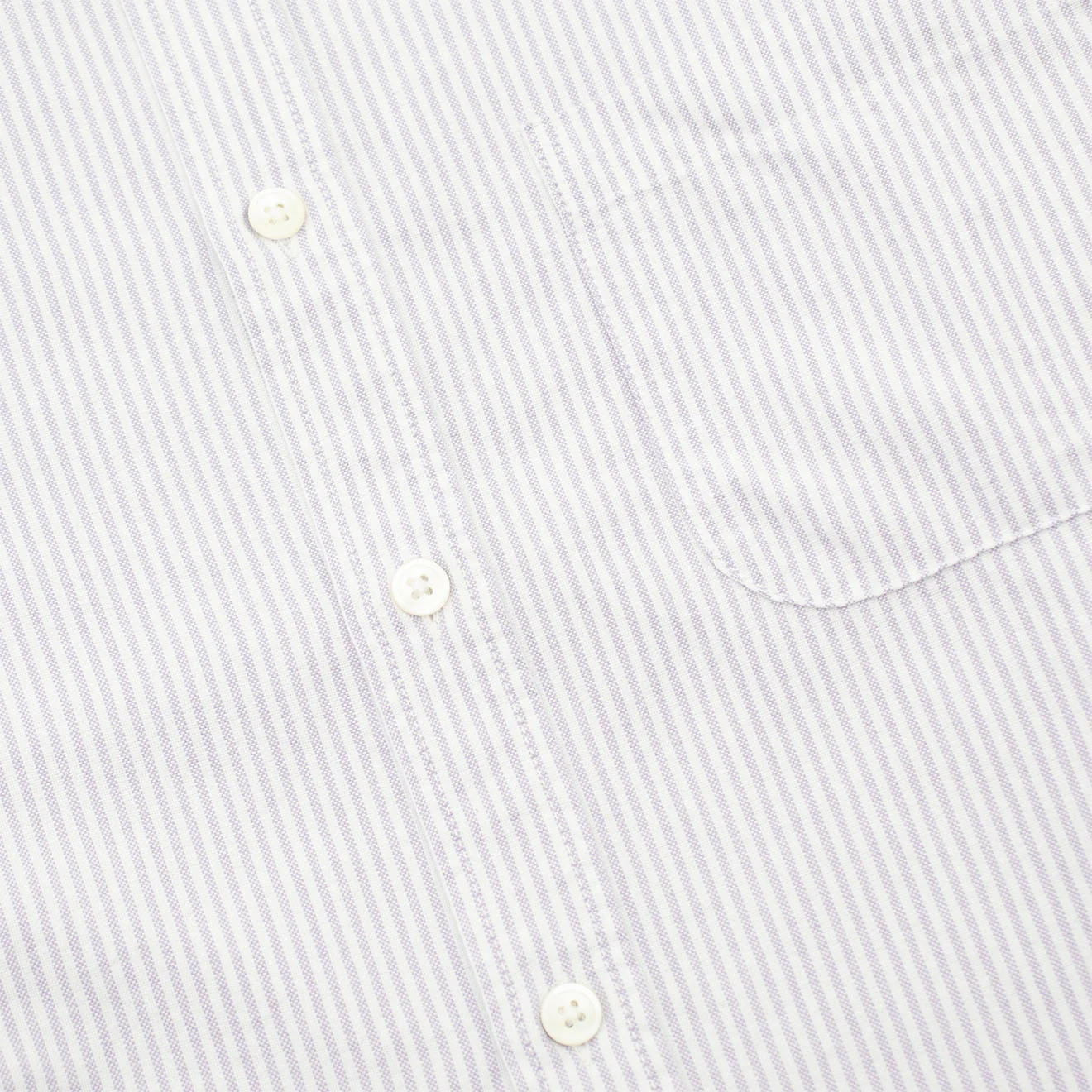 Portuguese Flannel L/S Oxford Button Down Belavista Shirt Stripe Lavanda - Image 2