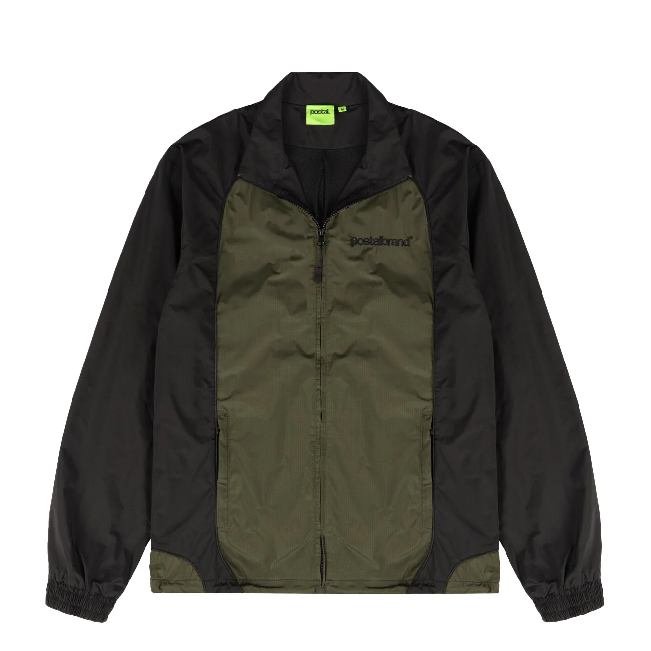 Postal Headline Track Top Black