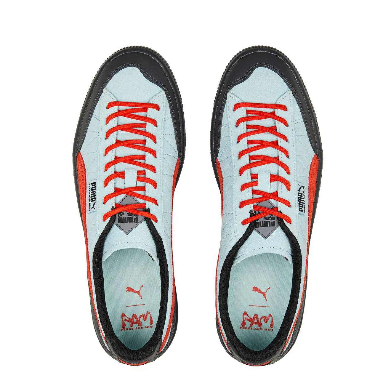 Puma Clyde Rubber PAM Trainer Light Aqua / Warm Earth - Image 5