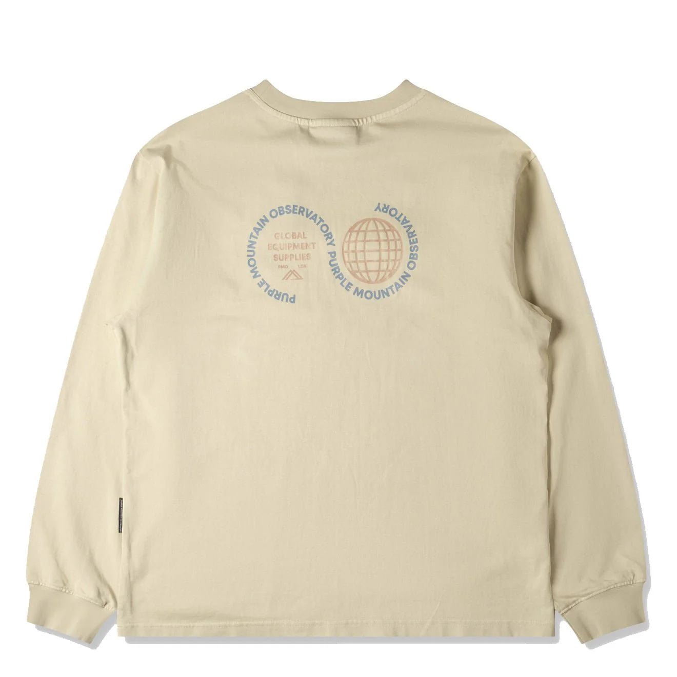 Purple Mountain Observatory Globe L/S Tee Cream - Image 2